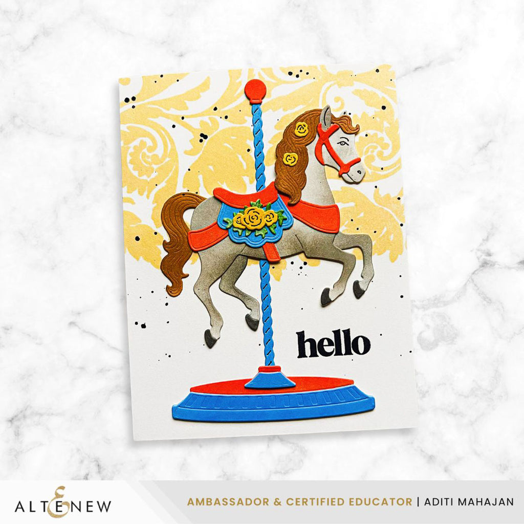 Altenew Regal Flourishes Block Dies alt11286 hello