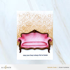 Altenew Regency Sofa Layering Dies alt11416 pink sofa