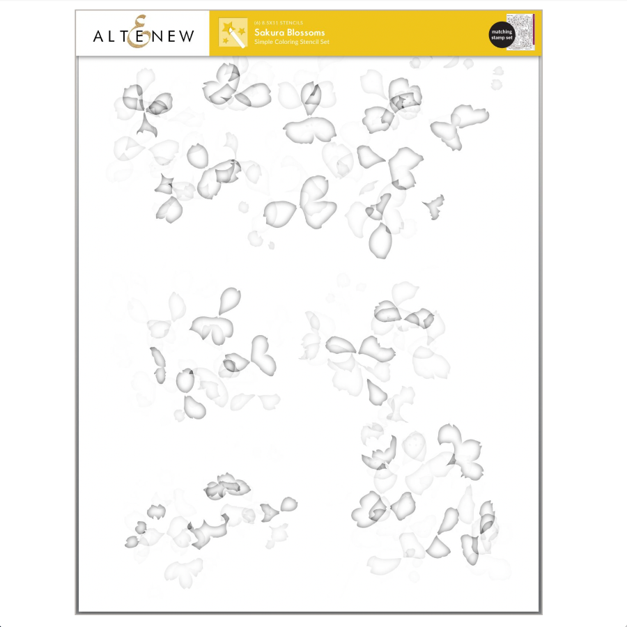 Altenew Sakura Blossoms Stencils alt11376