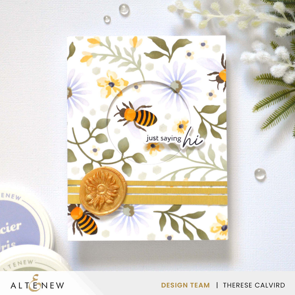 Altenew Shimmer Gold Wax Beads alt10534 bees