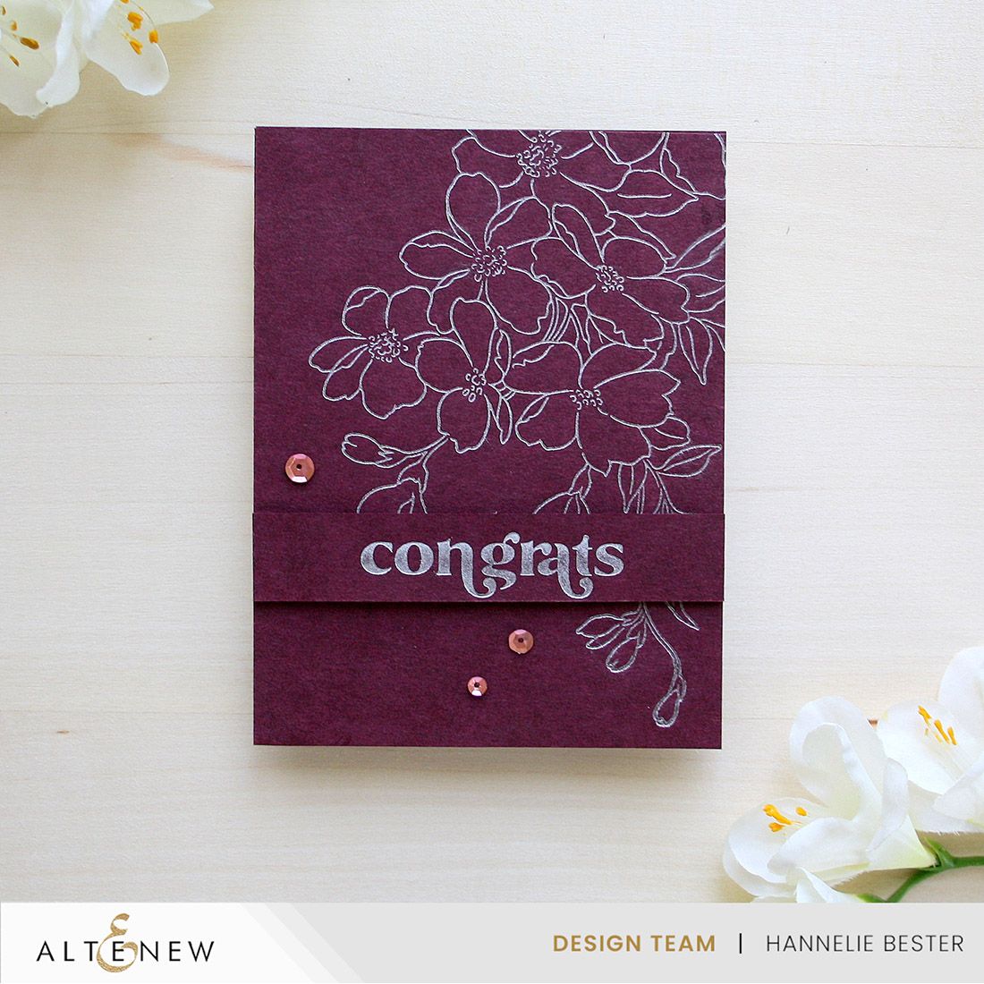 Altenew Silver Pigment Ink Pad alt11040 congrats
