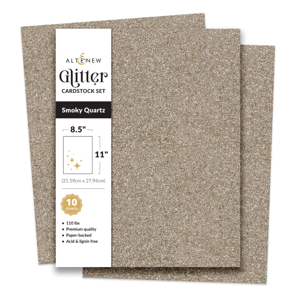 Altenew Smoky Quartz Glitter Cardstock Pack alt10760