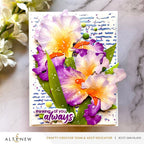 Altenew Squiggly Lines Background Stencil alt10594 iris