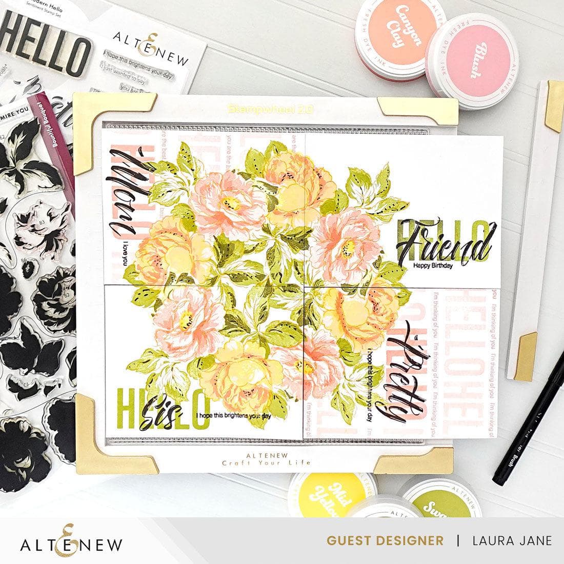 Altenew Stampwheel 2.0 alt10412bn flowers