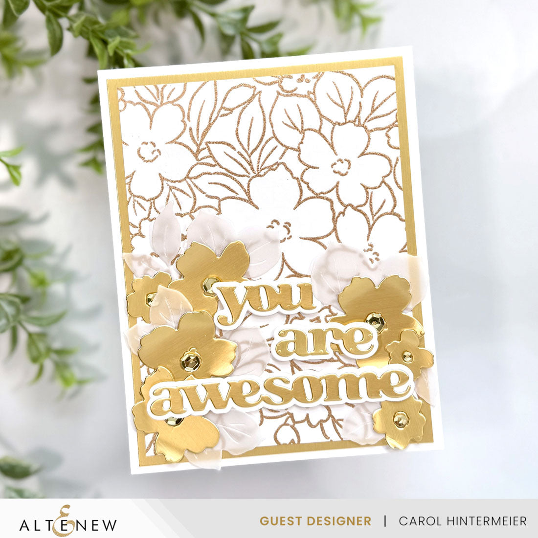 Altenew Stellar Sequins Sparkling Gold alt10621 golden