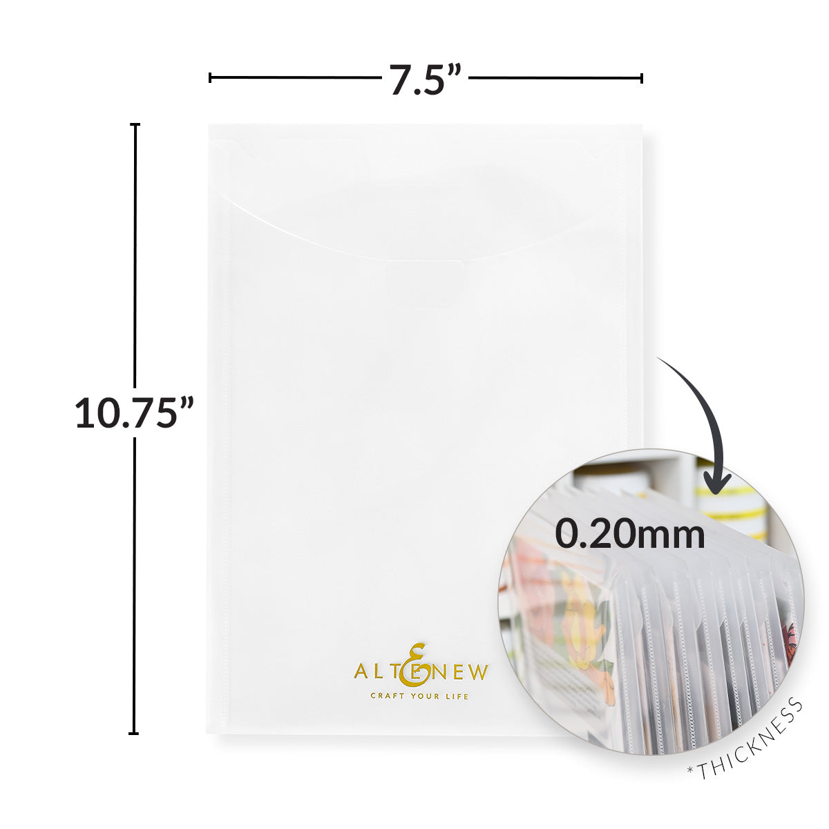 Altenew Storage Pockets alt10436 measurements