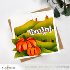 Altenew Stylish Greetings Dies alt10445 pumpkins