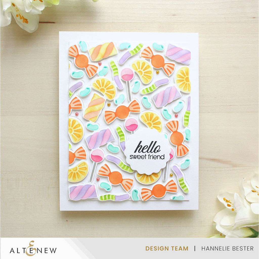 Altenew Sugar Rush Die alt10669 hello
