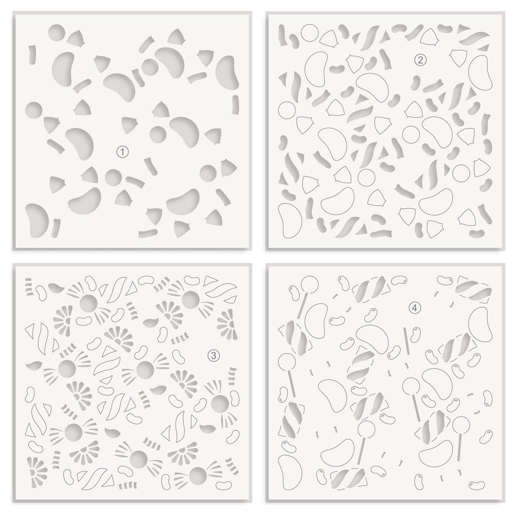 Altenew Sugar Rush Layering Stencils alt10367 layering order