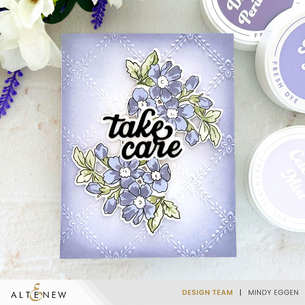 Altenew Sweet Spray Clear Stamps alt8333 purple