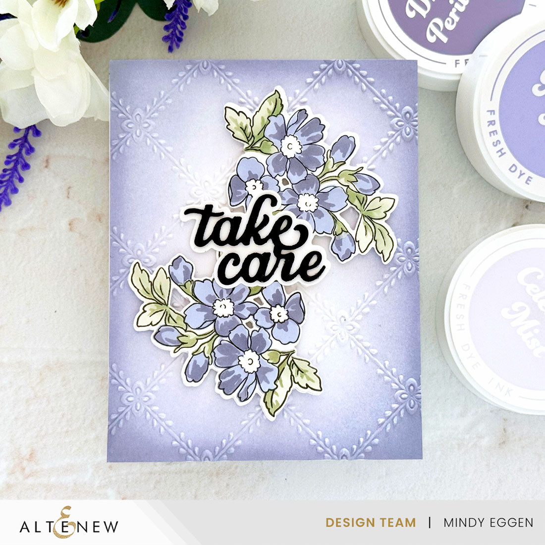 Altenew Sweet Spray Clear Stamps alt8333 purple
