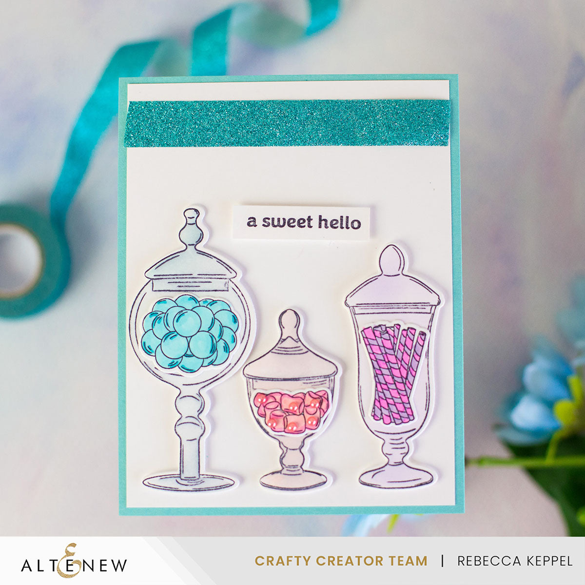 Altenew Tasty Treasures Clear Stamps alt10360 hello