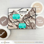 Altenew Tranquil Reflections Fresh Dye Ink Pad Set embrace the journey card