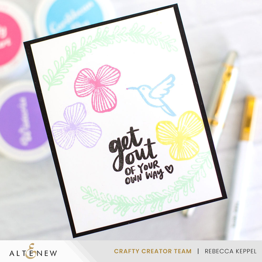 Altenew Wild One Clear Stamps alt7800 hummingbird