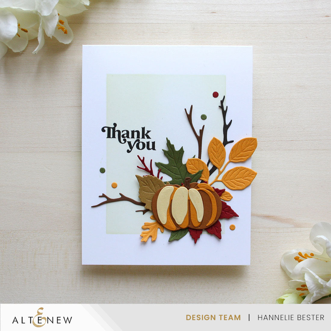 Altenew Zero-Waste Autumn Leaves Die alt10483 pumpkin