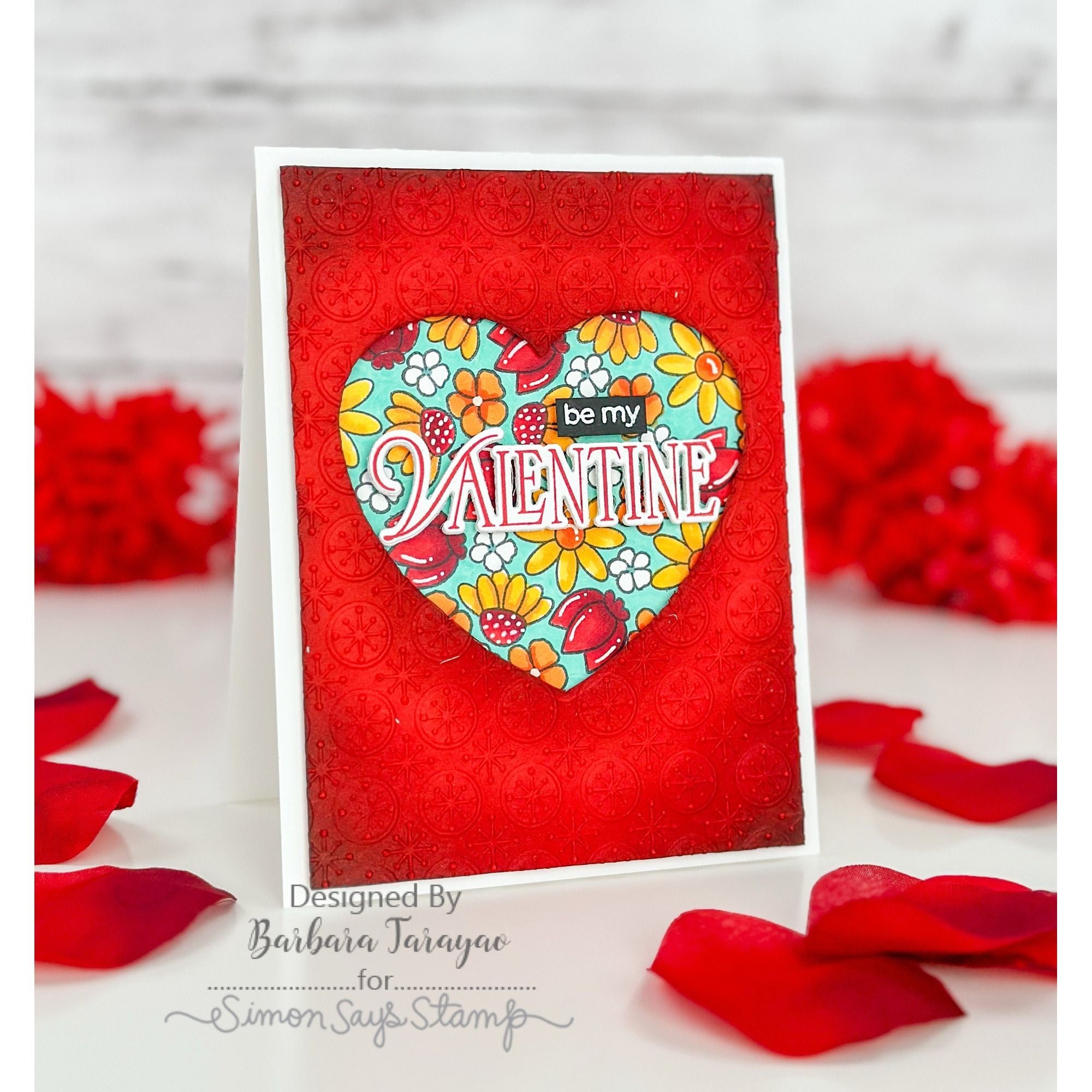 Simon Says Stamp Always and Forever Companions Wafer Dies 1246sdc To Be Loved Valentine's Day Card