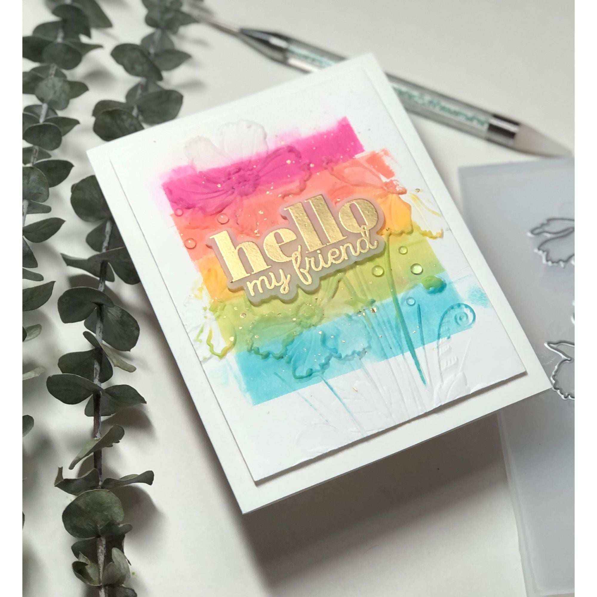 Simon Says Stamp Embossing Folder And Dies Anemone Cluster sfd331 Out Of This World