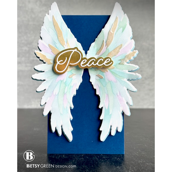Simon Says Stamp Angel Wings Wafer Dies 1490sdc And Everything Nice Christmas Card