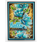 Simon Says Stamp Tim Holtz Floral Trims Bundle setft24 Hello Card  | color-code:ALT03