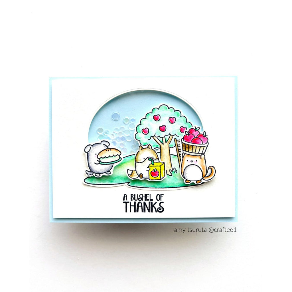 Simon Says Stamps and Dies Apple of My Eye set1047ae STAMPtember Thanks Card