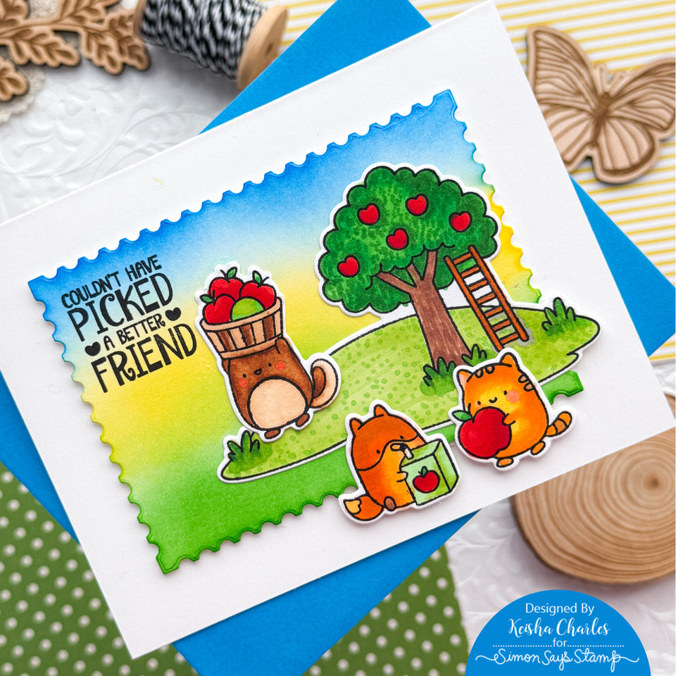 Simon Says Clear Stamps Apple of My Eye 3239ssc STAMPtember Friend Card | color-code:ALT03