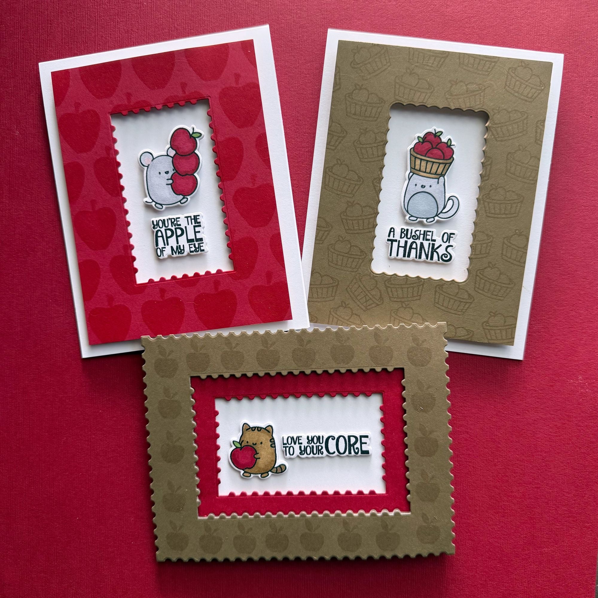 Simon Says Stamps and Dies Apple of My Eye set1047ae STAMPtember Card Set | color-code:ALT01