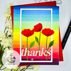 Simon Says Stamp Arctic Poppies Wafer Dies s1009 Friend Like You Thanks Card