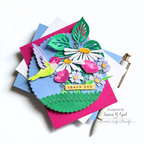 Simon Says Stamp Arctic Poppies Wafer Dies s1009 Friend Like You Thank You Card