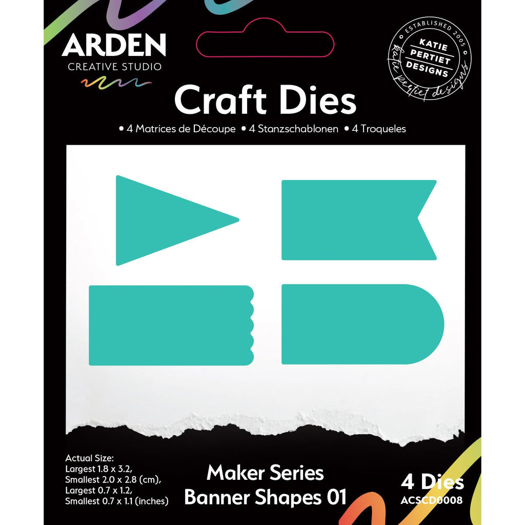 Arden Creative Studio Banner Shapes 01 Die Set acscd0008
