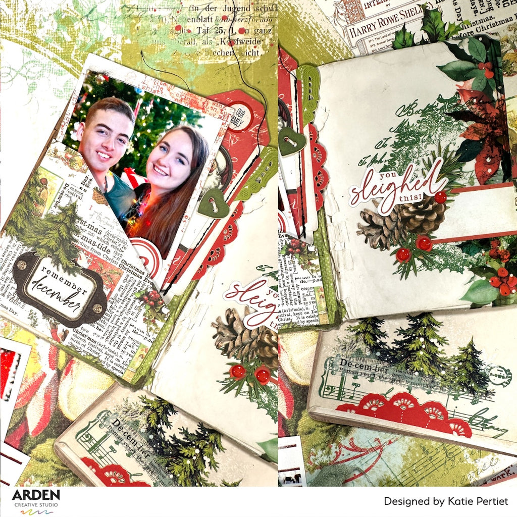 Arden Creative Studio Christmas Cheer Bookmakers Ephemera Pack acsep0016 acorn berries trees remember december 