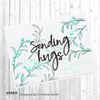 Arden Creative Studio Maker Series Field Notes Stem Sketches Clear Stamp Set acscs0022 leaves
