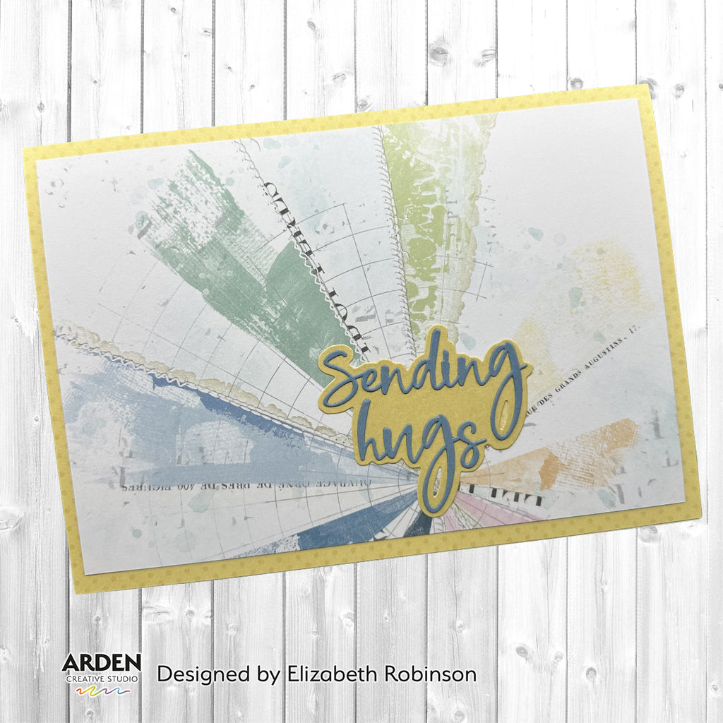 Arden Creative Studio Sending Hugs Craft Die Set acscd0031 radiating colors