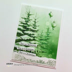Arden Creative Studio Winter Etchings Clear Stamp Set acscs0012 christmas