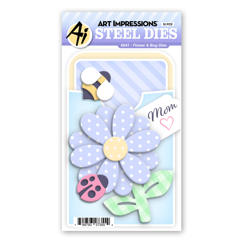 Art Impressions Flower and Bug Dies 6041