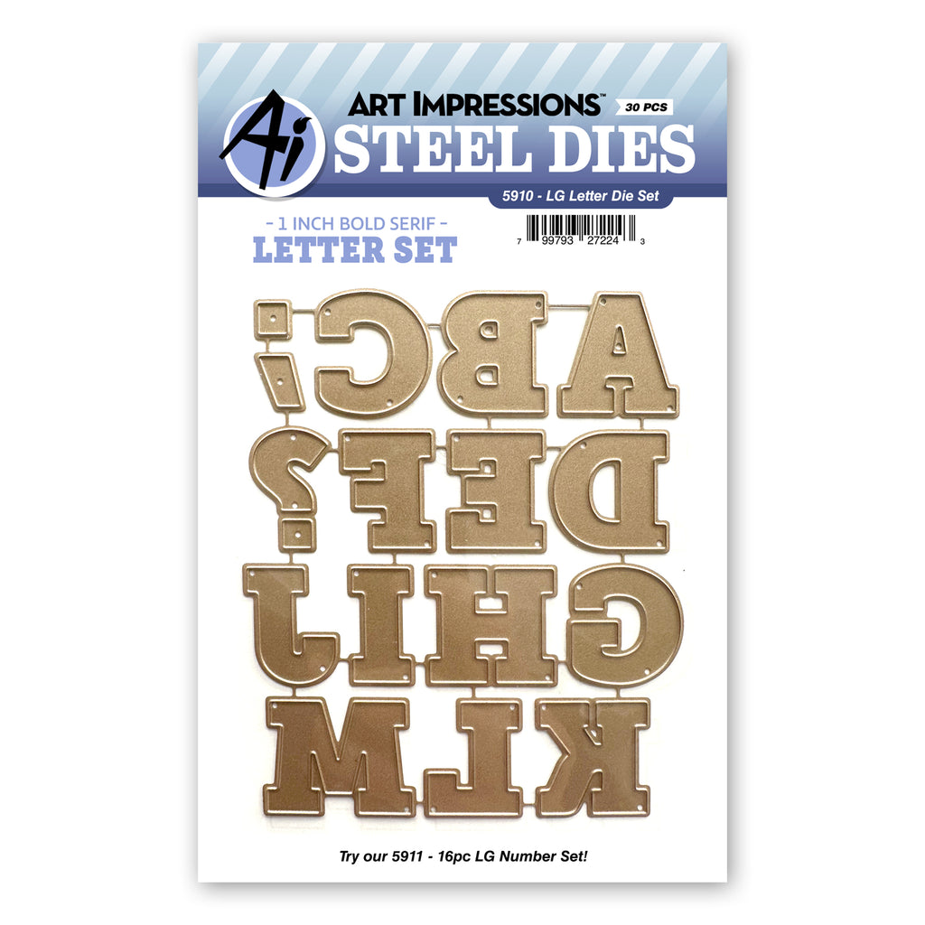 Art Impressions Large Letter Dies 5910