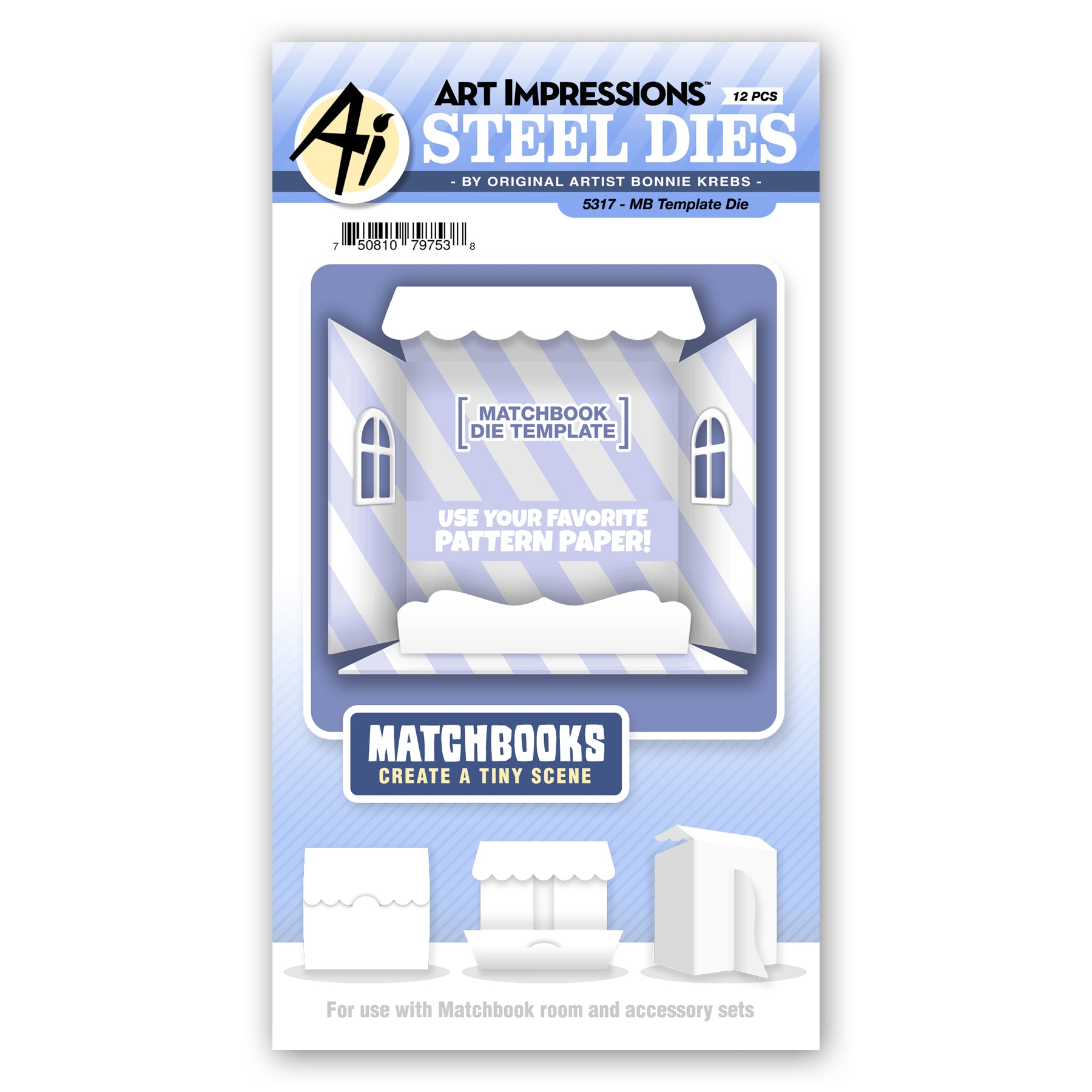 Art Impressions MATCHBOOK TEMPLATE Dies 5317