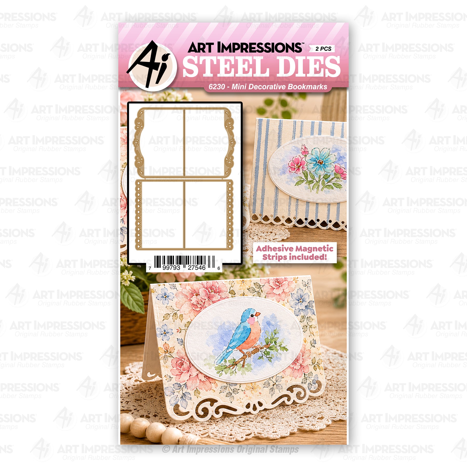 Art Impressions Mini Decorative Bookmark Set 6230