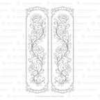 Art Impressions Peony Margin Stamp Set