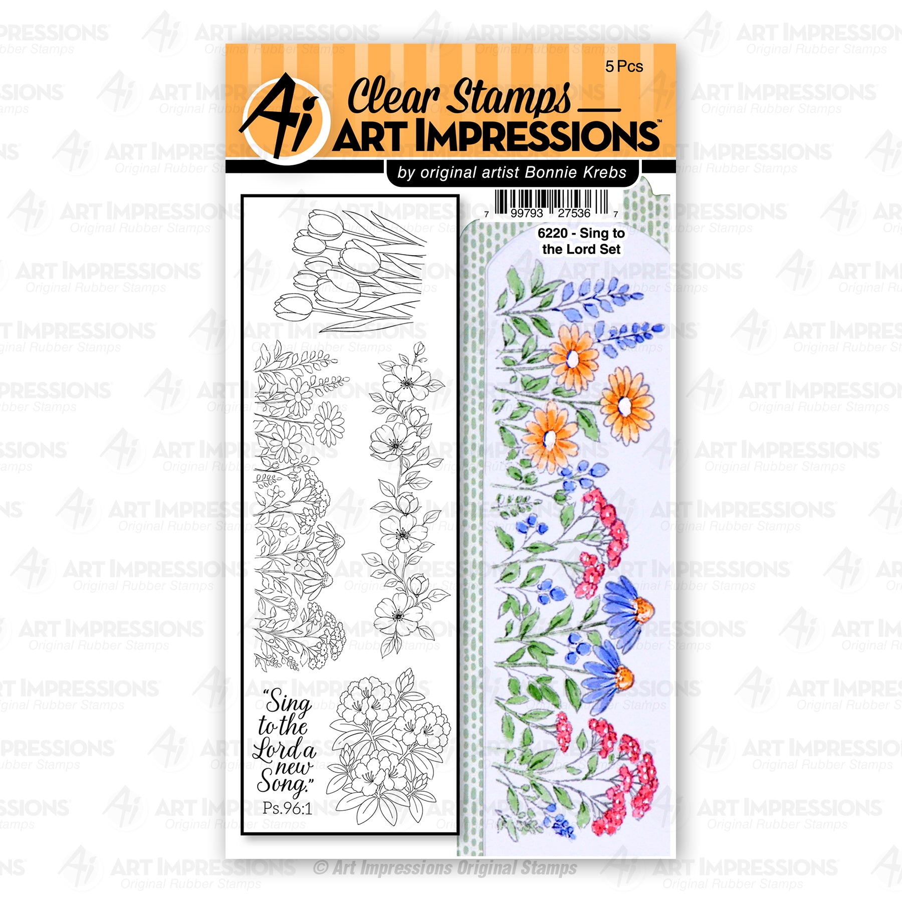Art Impressions Sing to the Lord Stamps 6220