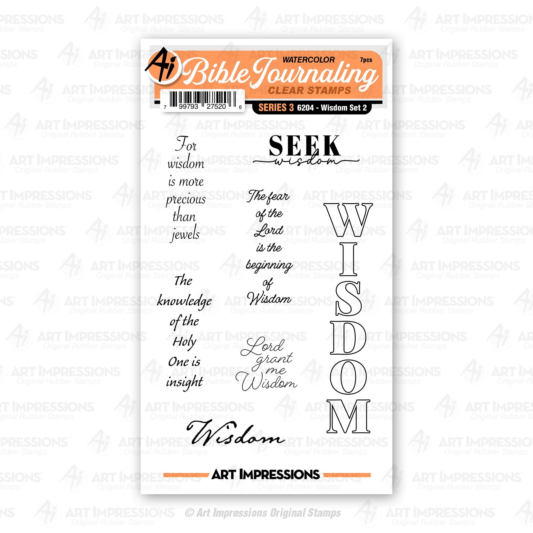 Art Impressions Wisdom Set 2 Stamps 6204