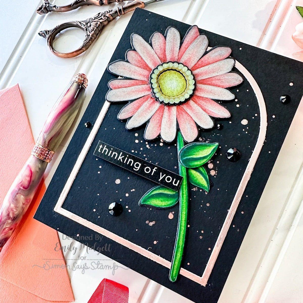Simon Says Stamp Artsy Florals Wafer Dies 1131sdc Sweet Wishes Thinking of You Card | color-code:ALT01