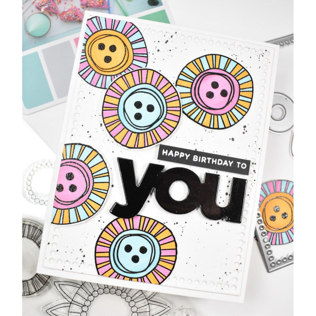 Simon Says Stamp Artsy Florals Wafer Dies 1131sdc Sweet Wishes Birthday Card | color-code:ALT02