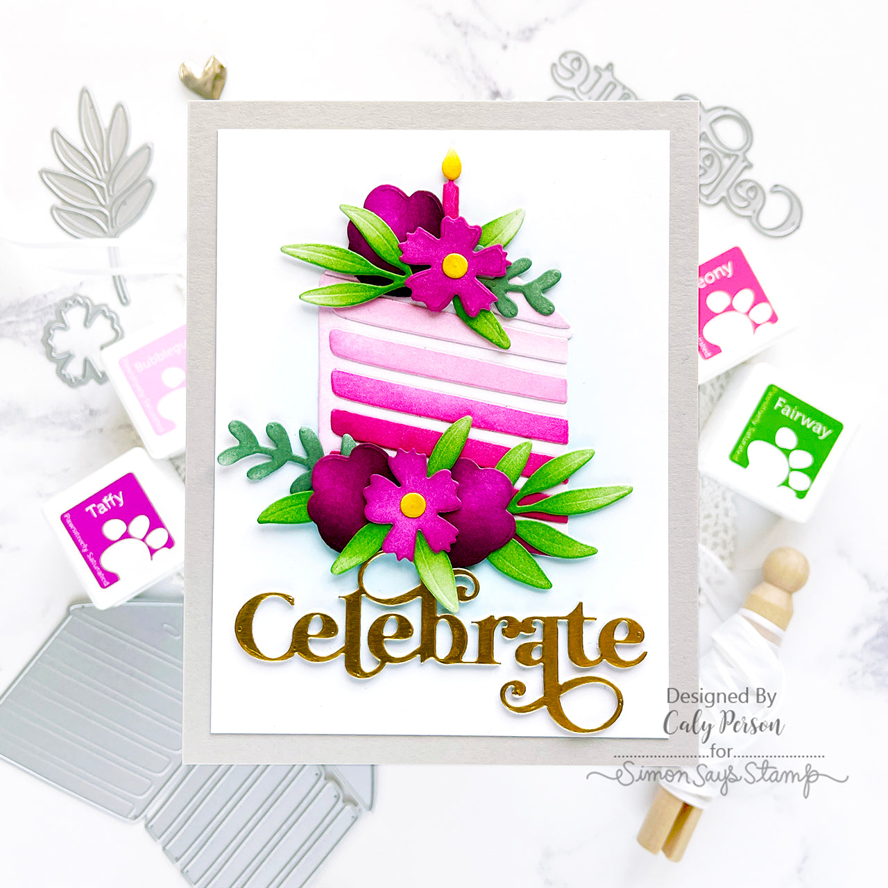 Simon Says Stamp Aurora Blooms Wafer Dies sssd112938 Diecember Birthday Card | color-code:ALT06