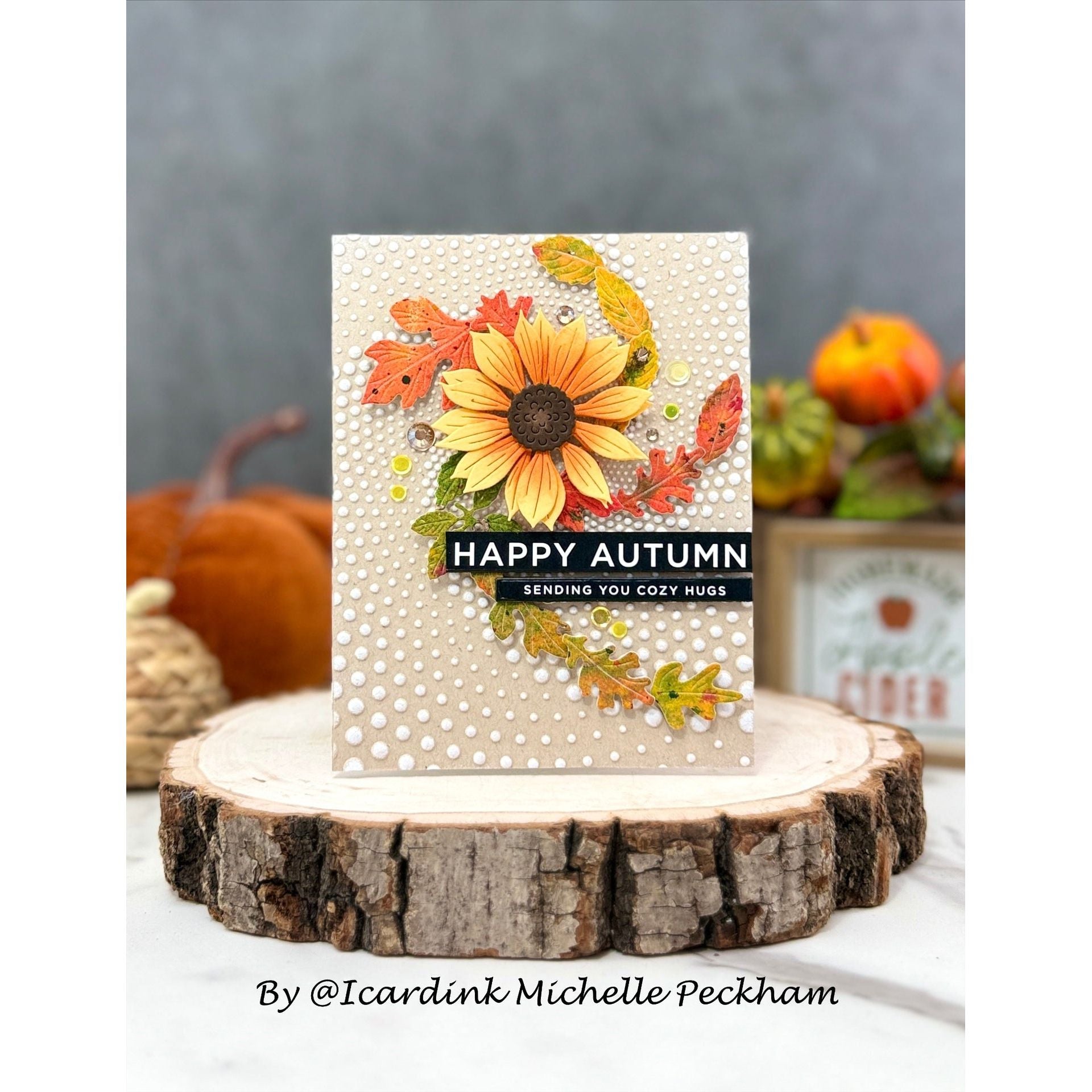 Simon Says Stamp Autumn Leaves Wafer Dies s1076 STAMPtember Autumn Card