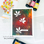 Simon Says Stamp Autumn Leaves Wafer Dies s1076 STAMPtember Thank You Card
