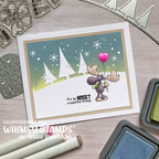 Whimsy Stamps Moose't Wonderful Clear Stamps c1429 wonderful friend
