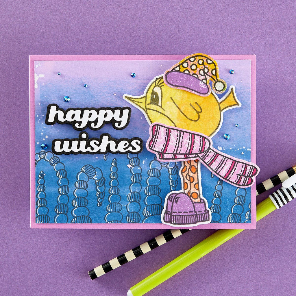 Dyan Reaveley Dylusions Robin Couture Cling Stamp and Coordinating Die Set*