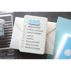 CZ Design Stamps and Dies Noted set652n Just A Note Friend Checklist | color-code:ALT01