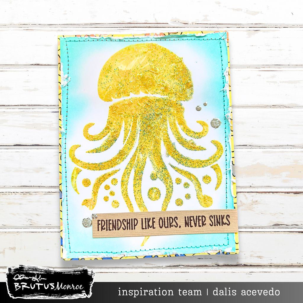 Brutus Monroe Underwater Friendship Clear Stamps bru8613