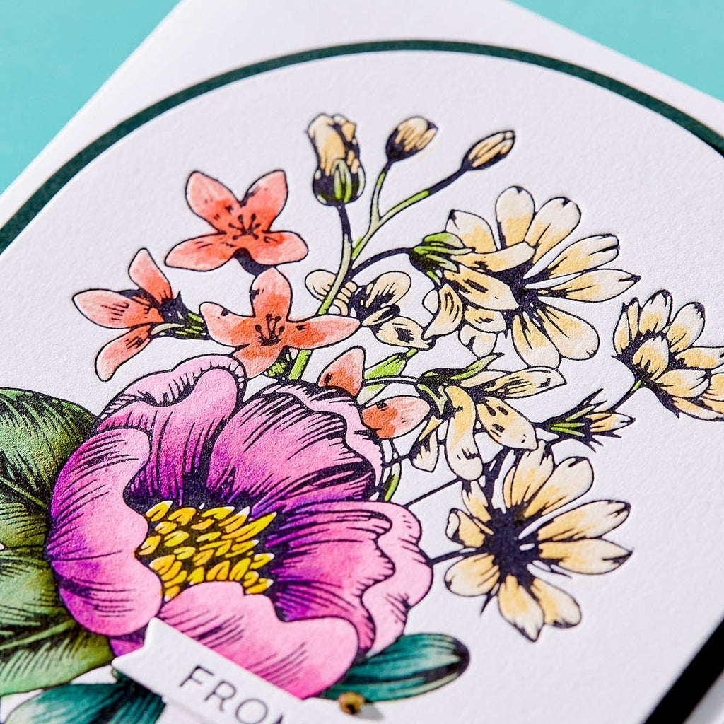 BP-012 Spellbinders Pressed Bouquet Press Plate Daisies